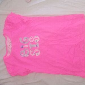 Big sis neon pink shirt sz 7